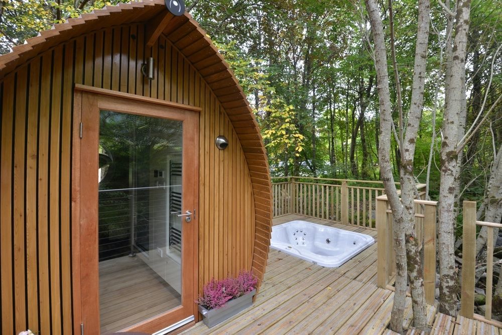 Riverbeds Lodges With Hot Tubs Onich Exterior foto